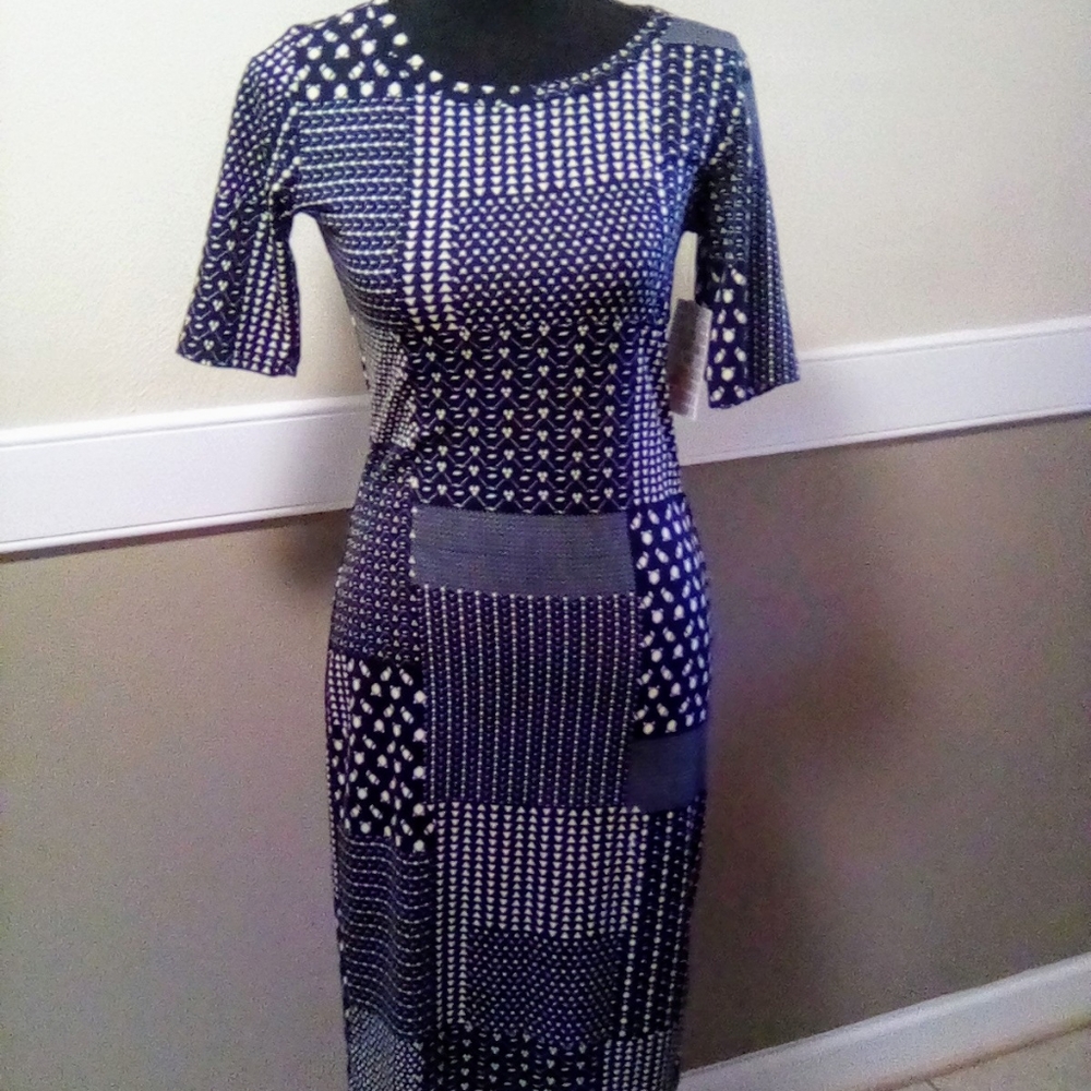 Triangle and Circle Print Dress